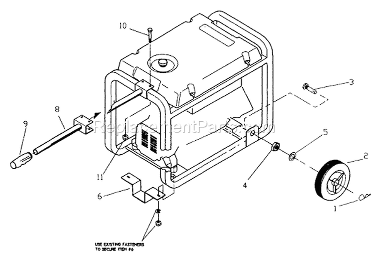 Page B Diagram and Parts List for 1140-2  Briggs and Stratton Generator